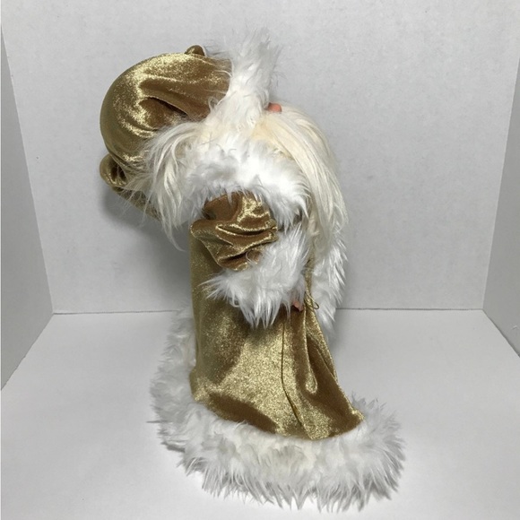 The Ganz Cottage Vintage Gold Santa Claus 12" Holiday Christmas Decor - Picture 3 of 10
